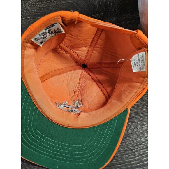 VTG Duck Bay Blaze Orange Insulated Deer Buck Embroidered Hunting Hat Cap - Picture 8 of 10